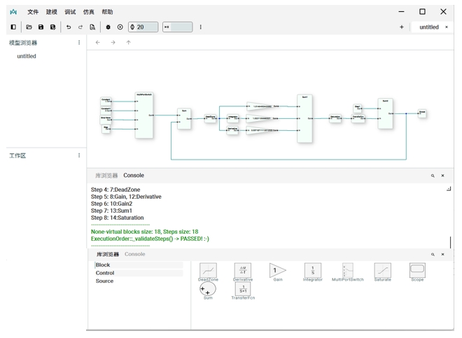 控制系统模型示意图